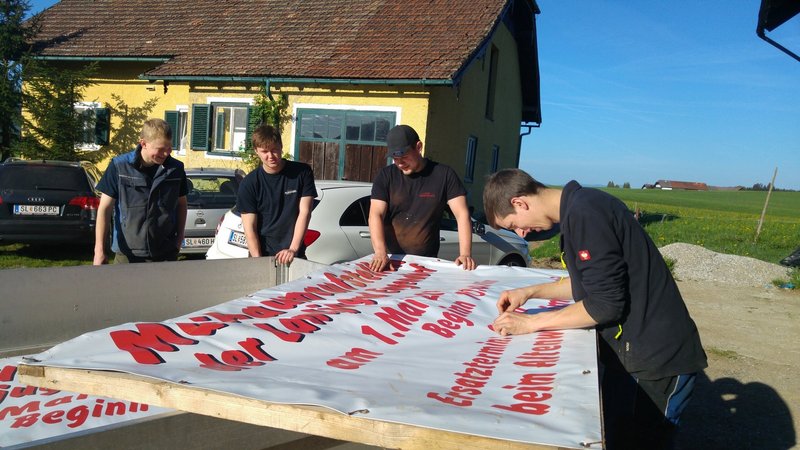 Maibaum Vorbereitung 2018 2
