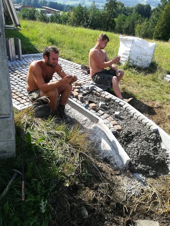 Wetterkreuz Vorbereitungen