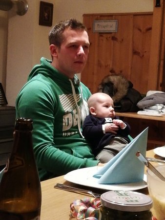 Babybesuch Christina und Bernhard